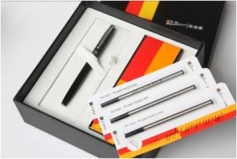 毕加索PS-PFN015钢笔+墨水；宝珠笔+原装笔芯3支