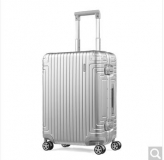 新秀丽新秀丽经典铝箱登机行李箱 23寸 银色