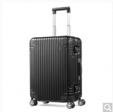 新秀丽经典铝箱登机行李箱  DB3*09001 黑色 20寸