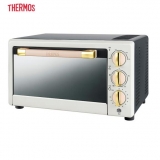 膳魔师（THERMOS） 电烤箱21L大容量 家用烘焙机 防烫防爆 热风循环 EHA-5132A 白金色